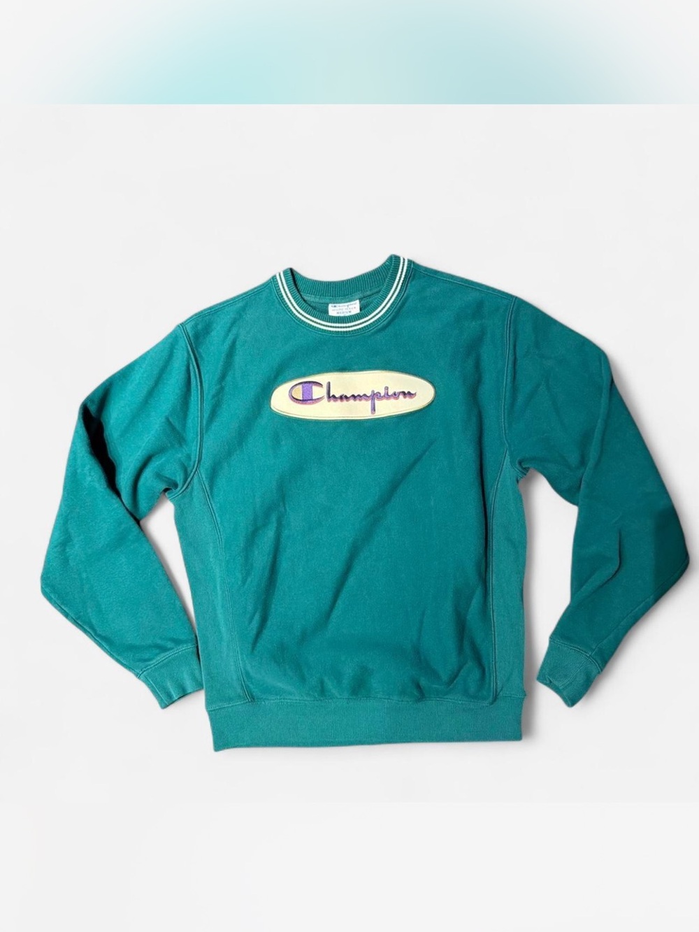 Champion Vintage Men’s Sweatshirt Green Medium Reverse Weave Crewneck
